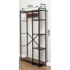 Гардеробная система LOFT с полками 180x92x34 см Черный/Темный дуб Гардеробная система LOFT с полками 180x92x34 см Черный/Темный дуб