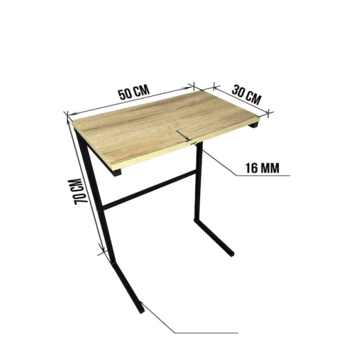 Sānu kafijas galdiņš, loft stila, 50x30x70 cm, Melns/Zelta ozols Sānu kafijas galdiņš, loft stila, 50x30x70 cm, Melns/Zelta ozols