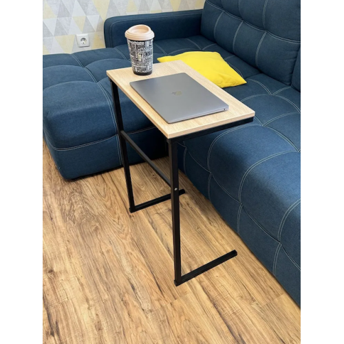 Sānu kafijas galdiņš, loft stila, 50x30x70 cm, Melns/Sanoma Ozols Sānu kafijas galdiņš, loft stila, 50x30x70 cm, Melns/Sanoma Ozols