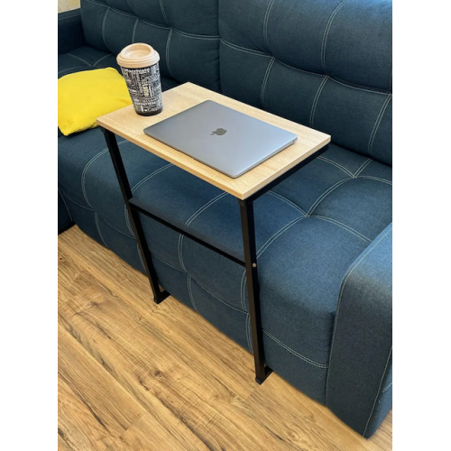 Sānu kafijas galdiņš, loft stila, 50x30x70 cm, Melns/Sanoma Ozols Sānu kafijas galdiņš, loft stila, 50x30x70 cm, Melns/Sanoma Ozols