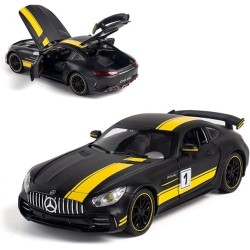 Modelīši Mercedes-Benz AMG GTR Black 1:24 ar gaismu un skaņu uz akumulatoriem Modelīši Mercedes-Benz AMG GTR Black 1:24 ar gaismu un skaņu uz akumulatoriem
