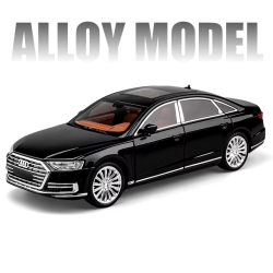 Modelīši AUDI A8 Black 1:24 ar gaismu un skaņu uz akumulatoriem Mēlns Modelīši AUDI A8 Black 1:24 ar gaismu un skaņu uz akumulatoriem Mēlns