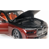 Modelīši BMW i7 1:24 ar gaismu un skaņu uz akumulatoriem Melns/Ķiršu