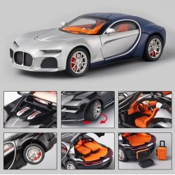Modelīši Bugatti Chiron 1:24 ar gaismu un skaņu uz akumulatoriem Modelīši Bugatti Chiron 1:24 ar gaismu un skaņu uz akumulatoriem