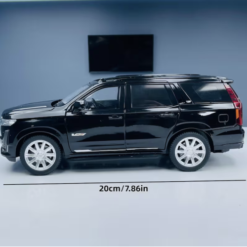 Modelīši Collectible Escalade 1:24 ar gaismu un skaņu uz akumulatoriem Mēlns