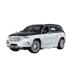 Modelīši Mercedes-Benz Maybach GLS 600 1:24 ar gaismu un skaņu uz akumulatoriem Balts/Mēlns Modelīši Mercedes-Benz Maybach GLS 600 1:24 ar gaismu un skaņu uz akumulatoriem Balts/Mēlns