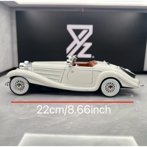 Modelīši Grand Tourer 1:24 ar gaismu un skaņu uz akumulatoriem White