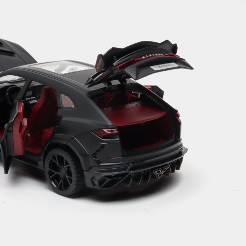 Modelīši Lamborgini Urus Black 1:24 ar gaismu un skaņu uz akumulatoriem