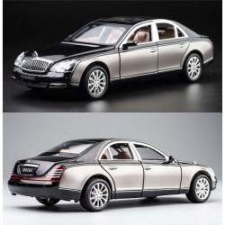 Modelīši Maybach 62s S650 1:24 ar gaismu un skaņu uz akumulatoriem Gray/Black