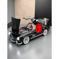 Modelīši Mercedes-Benz 300 SL Black 1:24 ar gaismu un skaņu uz akumulatoriem Modelīši Mercedes-Benz 300 SL Black 1:24 ar gaismu un skaņu uz akumulatoriem