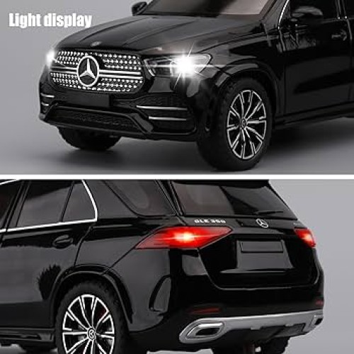 Modelīši MERCEDES GLE 350 Black 1:24 ar gaismu un skaņu uz akumulatoriem Mēlns