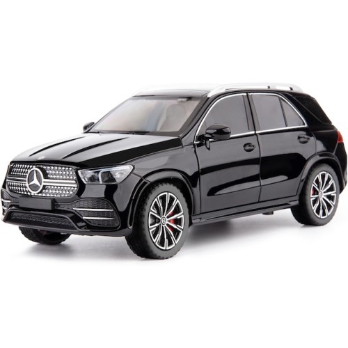 Modelīši MERCEDES GLE 350 Black 1:24 ar gaismu un skaņu uz akumulatoriem Mēlns