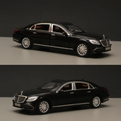 Modelīši Mercedes-Benz Maybach S 600 Black 1:24 ar gaismu un skaņu uz akumulatoriem Modelīši Mercedes-Benz Maybach S 600 Black 1:24 ar gaismu un skaņu uz akumulatoriem