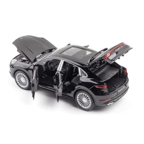 Modelīši Porsche Cayenne S Coupe 1:24 ar gaismu un skaņu uz akumulatoriem Mēlns