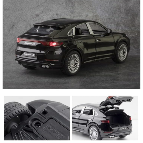 Modelīši Porsche Cayenne S Coupe 1:24 ar gaismu un skaņu uz akumulatoriem Mēlns