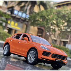 Modelīši Porsche Cayenne S Coupe 1:24 ar gaismu un skaņu uz akumulatoriem Orange