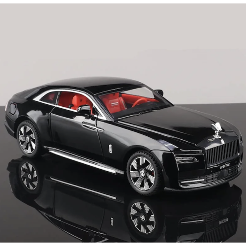 Modelīši Rolls Royces Spectre 1:24 ar gaismu un skaņu uz akumulatoriem Mēlns