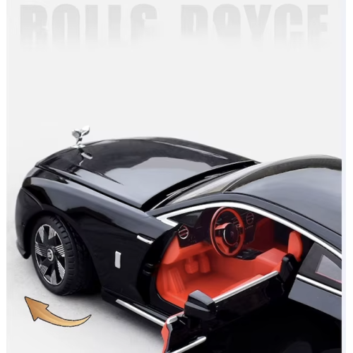 Modelīši Rolls Royces Spectre 1:24 ar gaismu un skaņu uz akumulatoriem Mēlns