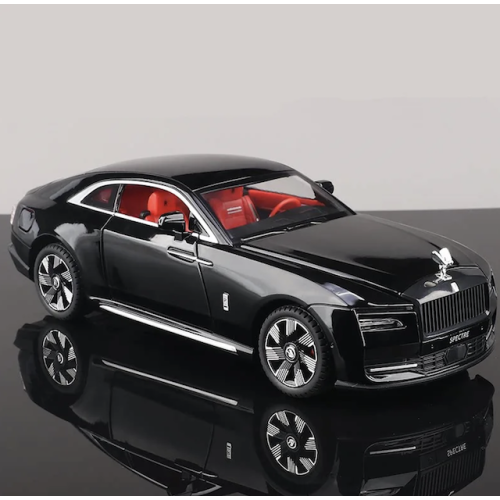 Modelīši Rolls Royces Spectre 1:24 ar gaismu un skaņu uz akumulatoriem Mēlns