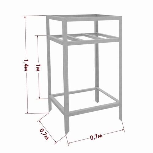 Mucas statīvs 70x70x140 cm Mucas statīvs 70x70x140 cm