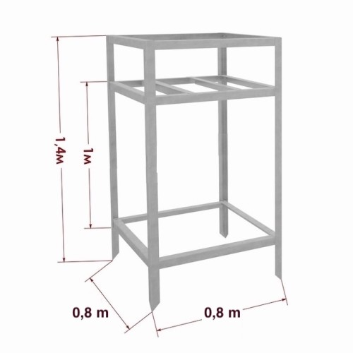 Mucas statīvs 70x70x140 cm Mucas statīvs 70x70x140 cm
