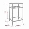 Mucas statīvs 98x98x140 cm Mucas statīvs 98x98x140 cm