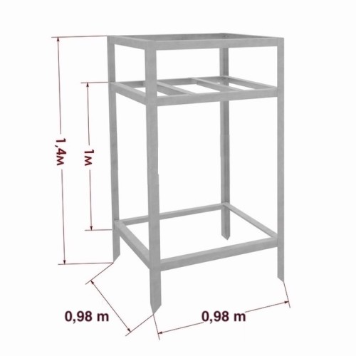 Mucas statīvs 98x98x140 cm Mucas statīvs 98x98x140 cm