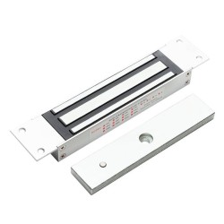 Elektromagnētiskā atslēga (saglabājot pievilkšanās spēku durvīm līdz 280kg) Elektromagnētiskā atslēga (saglabājot pievilkšanās spēku durvīm līdz 280kg)