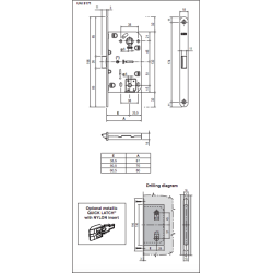 Iekšdurvju slēdzenes AGB EVO WC 96mm Bronza OGR