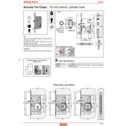 Bīdāmo durvju slēdzene AGB WAVE PZ Balts ZBN