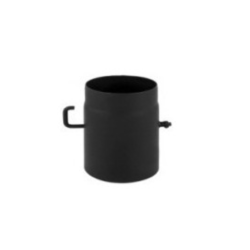 Caurule ar šīberi melna 120 mm Caurule ar šīberi melna 120 mm