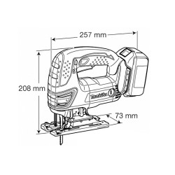 Elektriskais zāģis Makita DJV180Z 18V (bez akumulatora un lādētāja) Elektriskais zāģis Makita DJV180Z 18V (bez akumulatora un lādētāja)