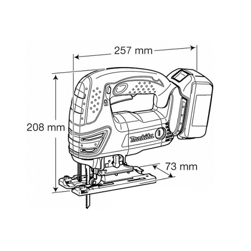 Elektriskais zāģis Makita DJV180Z 18V (bez akumulatora un lādētāja)