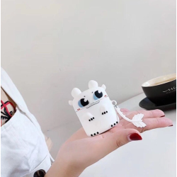 Austiņu maciņš AirPods 1/2, BEZZOBIENS baltais