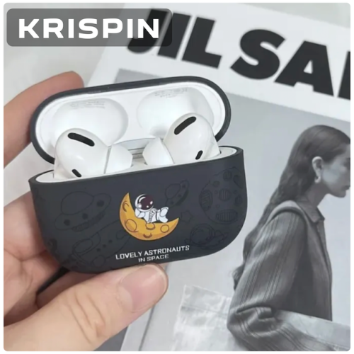 Aizsargmaciņš austiņam AirPods PRO, LOVELY ASTRONAUTS IN SPACE