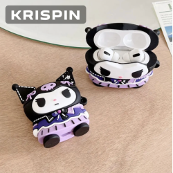 Austiņu maciņš AirPods PRO un PRO 2, Kuromi 2 Austiņu maciņš AirPods PRO un PRO 2, Kuromi 2