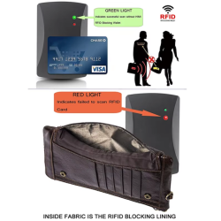 Vīriešu sajūga maciņš no īstas ādas ar Rfid aizsardzību Tumši brūns