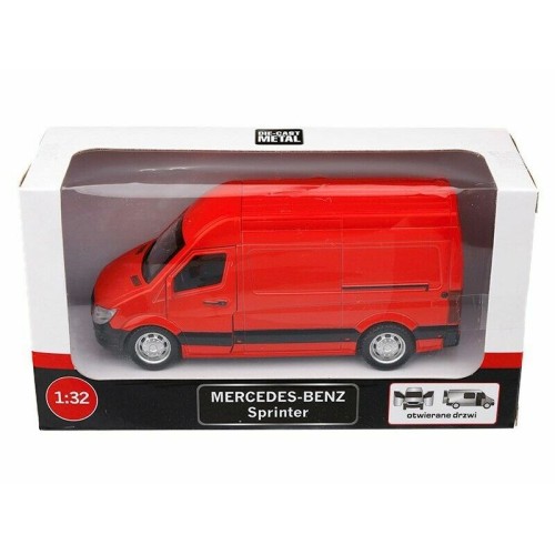 Modelīši Mercedes-Benz Sprinter, sarkans, 1:32