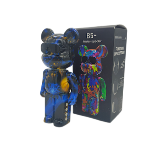 Bezvadu skaļrunis KAWS B+, Bluetooth Music Boombox, personālajam datoram ar FM radio SD kartes un brīvroku funkciju, GRAFITY Zils