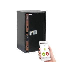 Mēbeļu seifs dokumentiem YALE, ar elektronisku slēdzeni (augstums: 69,5 cm, platums: 43 cm).Ar atvēršanas paziņojumiem Mēbeļu seifs dokumentiem YALE, ar elektronisku slēdzeni (augstums: 69,5 cm, platums: 43 cm).Ar atvēršanas paziņojumiem